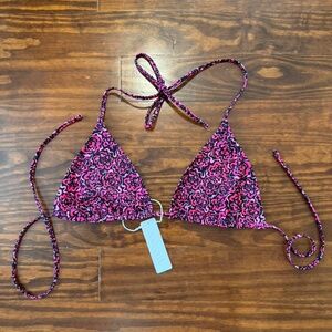 Brand New Floral Artsy Bikini Top